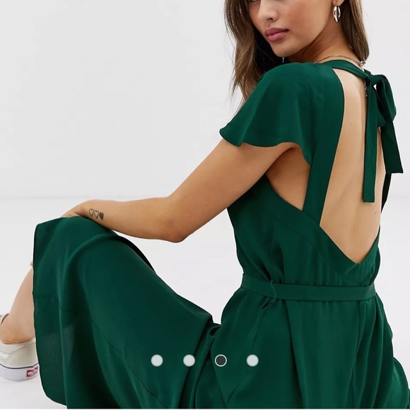 New with tags asos green jumpsuit - Picture 3 of 4